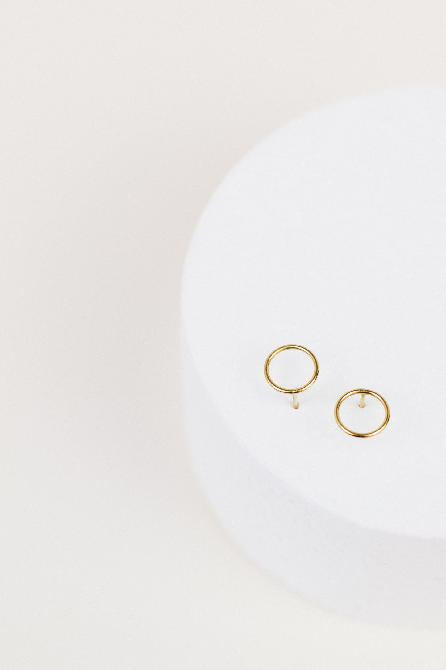 Náušnice Kroužek růžové zlato - annakubicova.cz