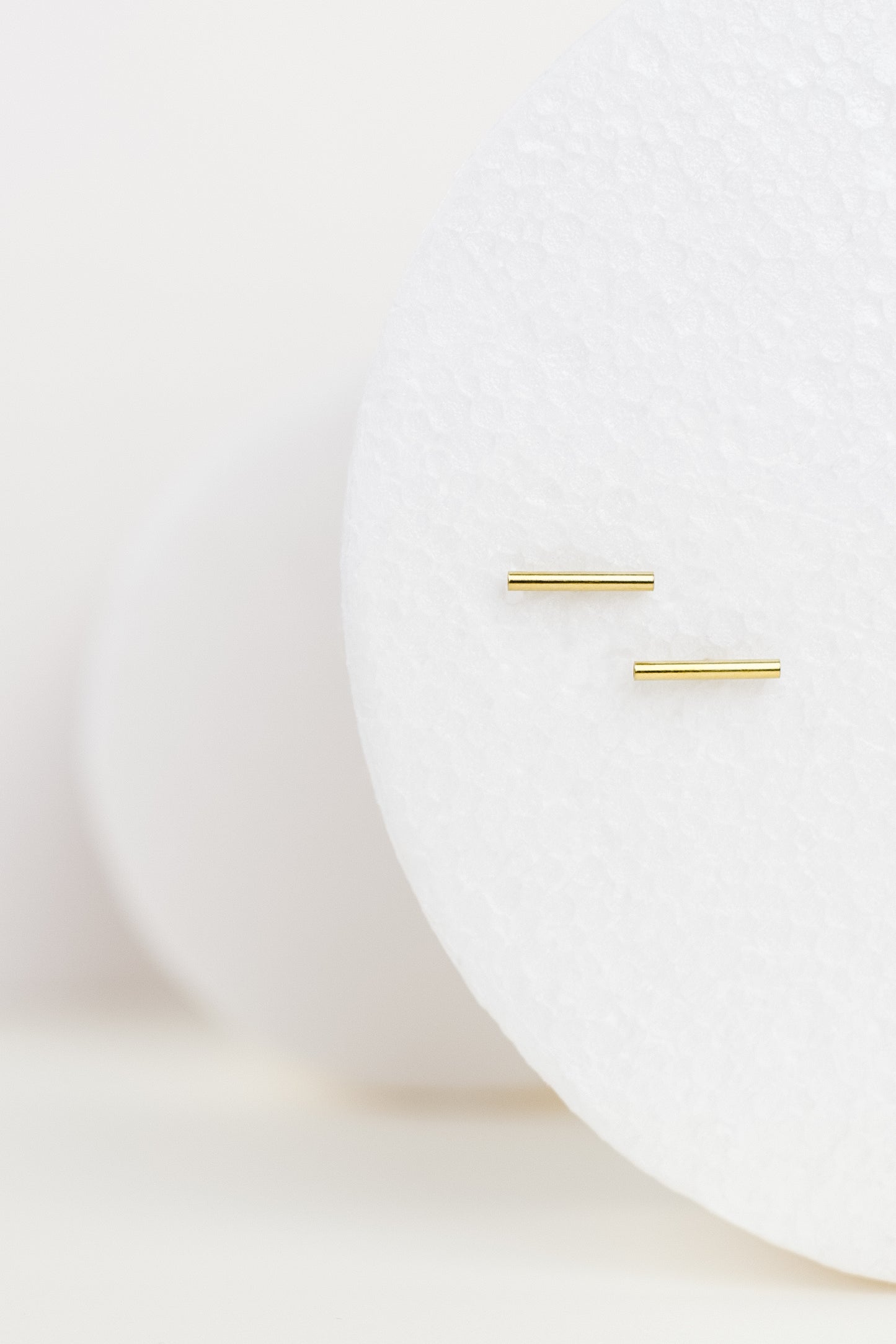 Náušnice Trubičky 1,5cm růžové zlato