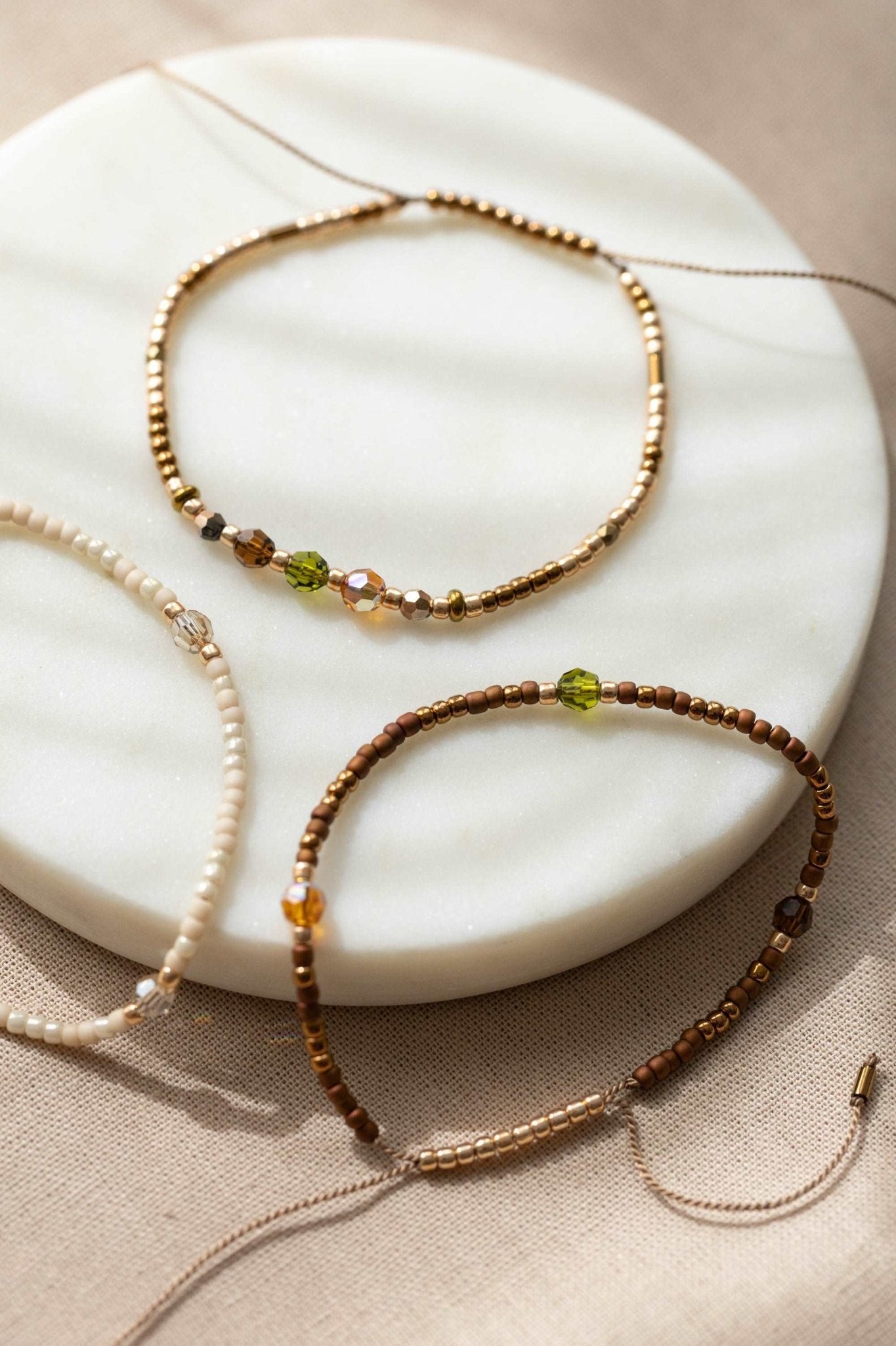 Náramek ze skleněných korálků - annakubicova.cz